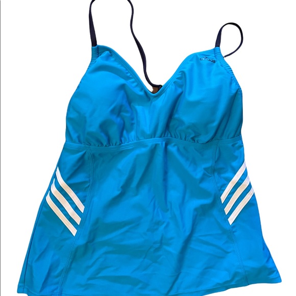 COPY - NWT Adidas Adjustable Blue, white and Green Bandeaukini Sz 10&16